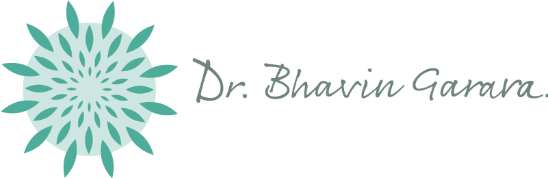 Zuri Aesthetics logo with a teal floral design and the name Dr. Bhavin Garara